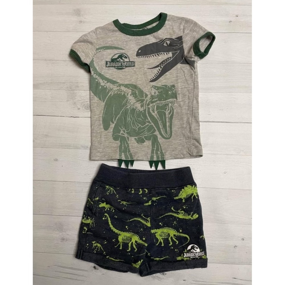 Jurassic‎ world toddler outfit shirt and shorts 18 month 2T
